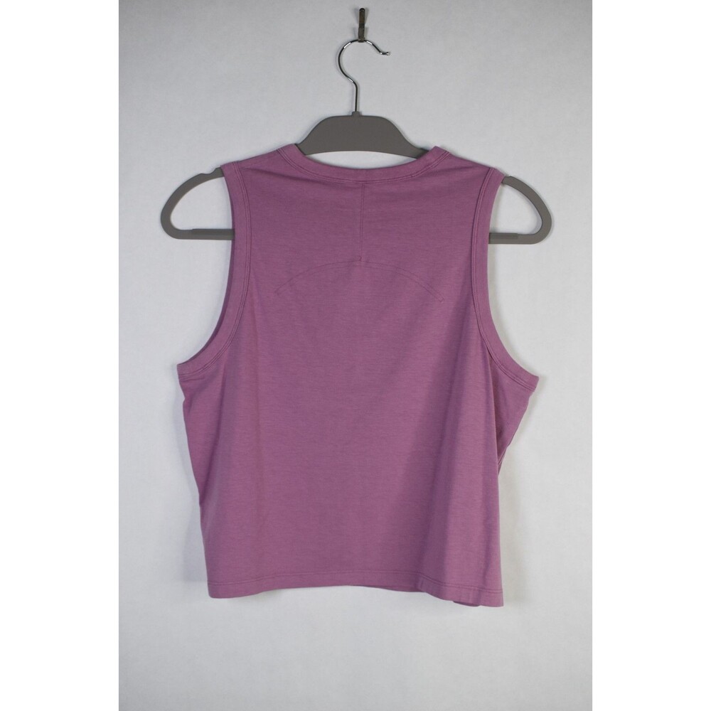 Lululemon Classic Fit Cotton Blend Tank Top Size 8 Pink Mauve Sleeveless - Picture 2 of 5